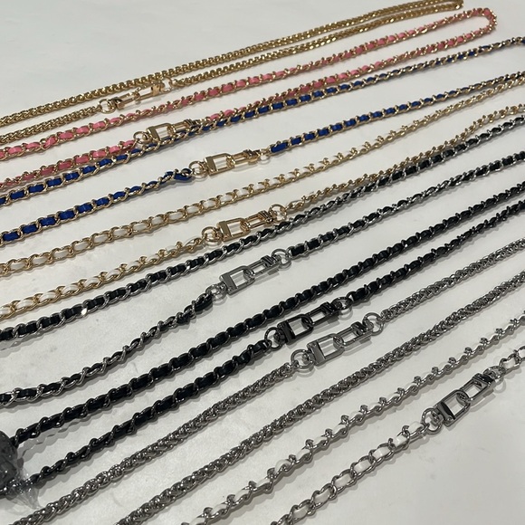 Unbranded adjustable chains: metal & faux leather + inserts available - Picture 4 of 13